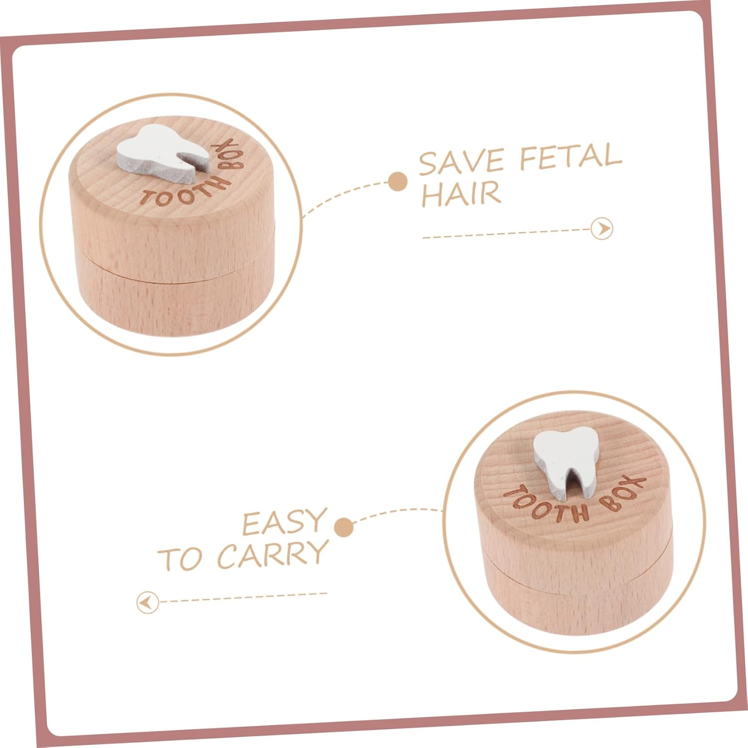 Cabilock Deciduous Tooth Box save Organizer First Tooth Box Boys and Girls for Boy image number 1