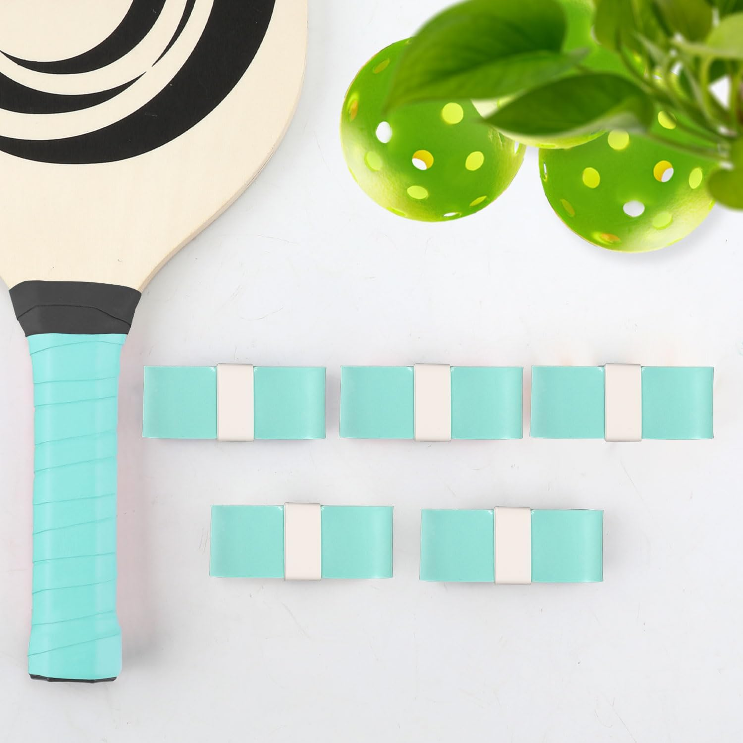 Gosknor 6Pcs Tennis Racket Grip Tape, anti Slip Badminton Racket Grip Cover Tennis Finishing Grip Wrap Badminton Overgrip Precut for Badminton Sports Lovers Gifts image number 3