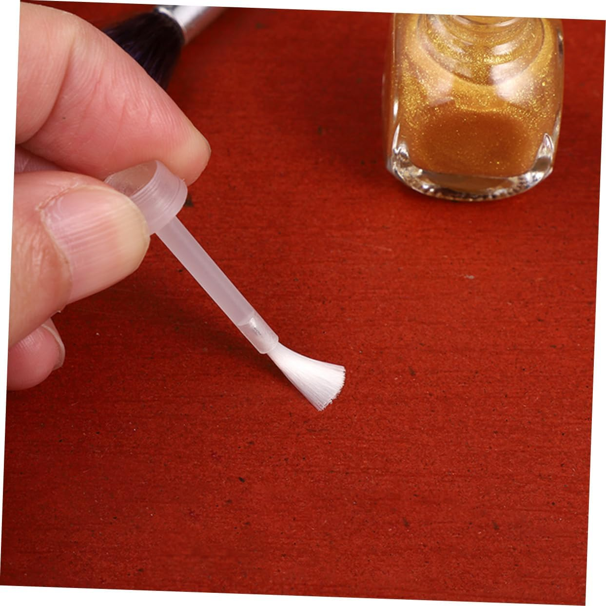 Beatifufu Replacement Nail Polish Brush Set 250Pcs Long round Brush for Nail Art Applicators and Diy Manicures image number 4