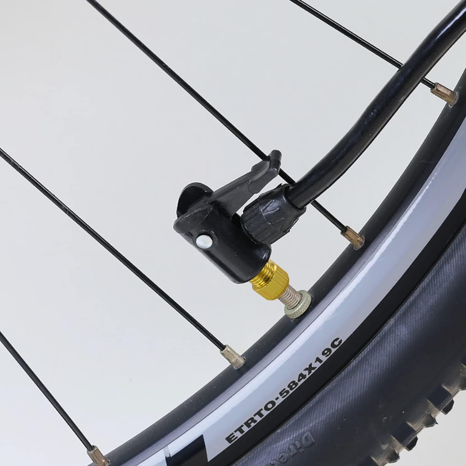 TORMEN Presta Valve Adaptors Convert Presta to Schrader for Bikes, E-Bikes, E-Scooters and Cars (Golden image number 1