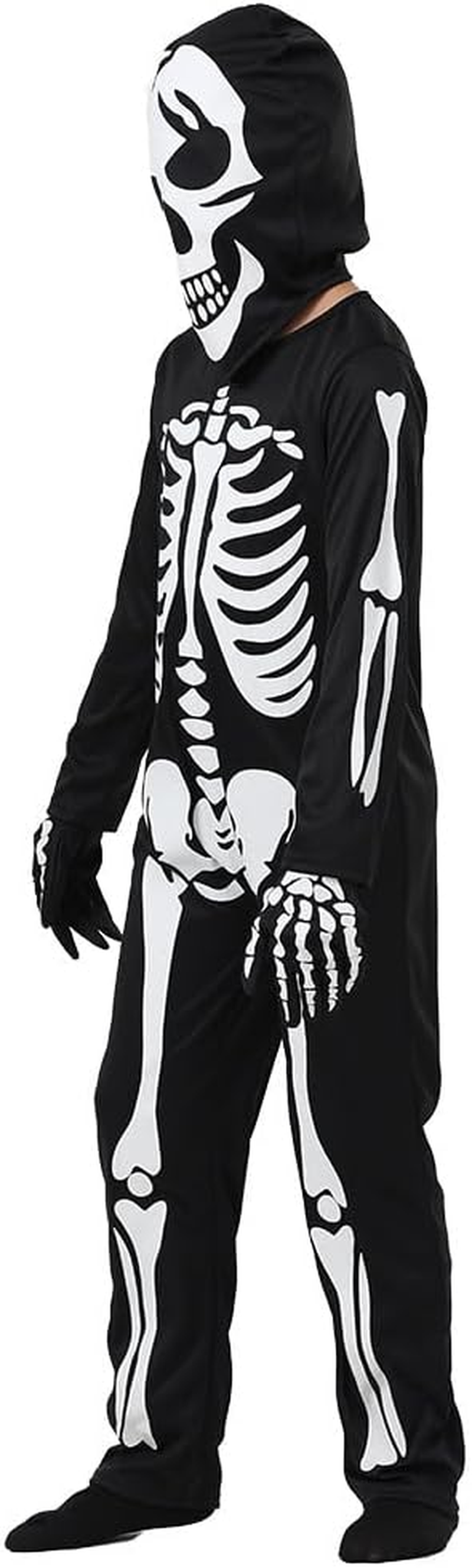 Kids Skeleton Costume Glow in the Dark Skeletons Halloween Skeleton Costumes for Boys and Girls