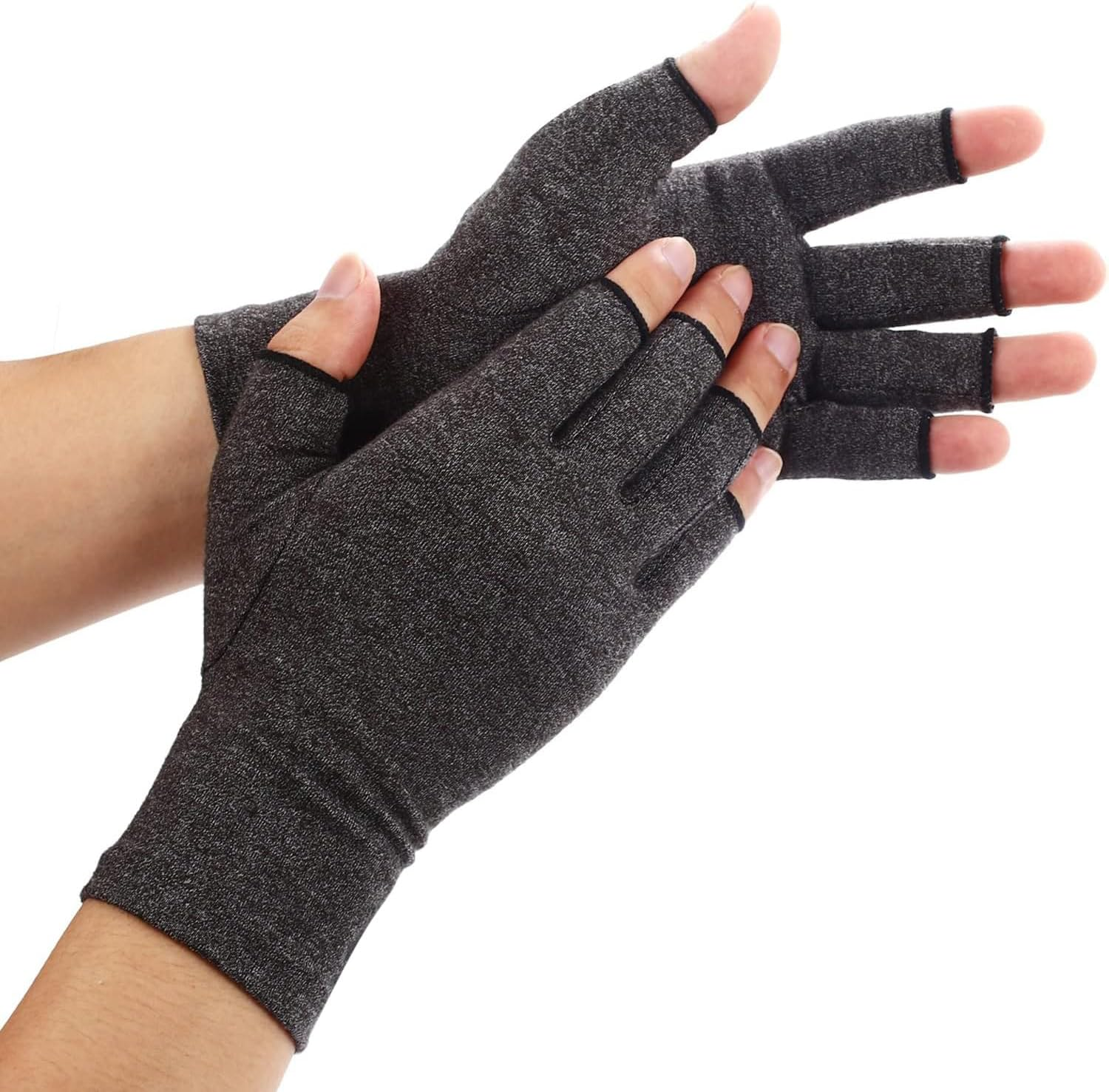 Duerer Arthritis Gloves Women Men, Carpal Tunnel, Rheumatiod, Tendonitis, Fingerless Hand Thumb Compression Gloves,