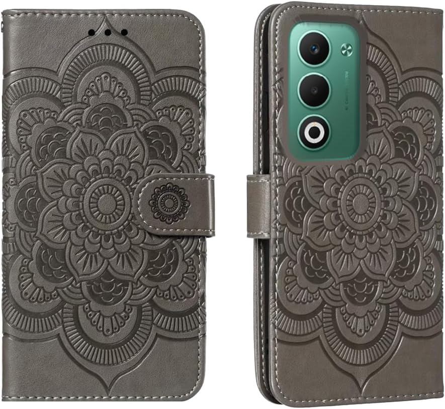 Shingtomua for Oppo A5 Case Wallet with Card Holder Kickstand Magnetic Soft Leather Flip Fold Cover for Oppo A5 5G (Purple)