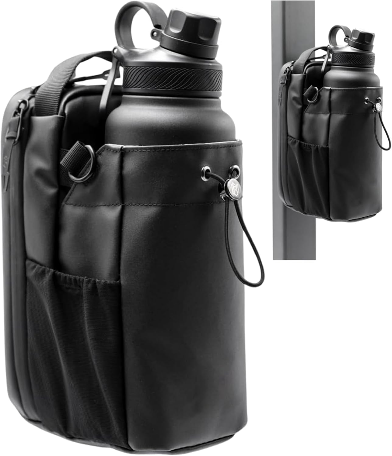 Waterproof Magnetic Crossbody Gym Bag with Water Bottle Holder, Sling Bag for Men and Women with Phone Pockets, Handle, and Shoulder Strap &ndash; Travel Bottle Carrier & Accessories Organizer image number 5