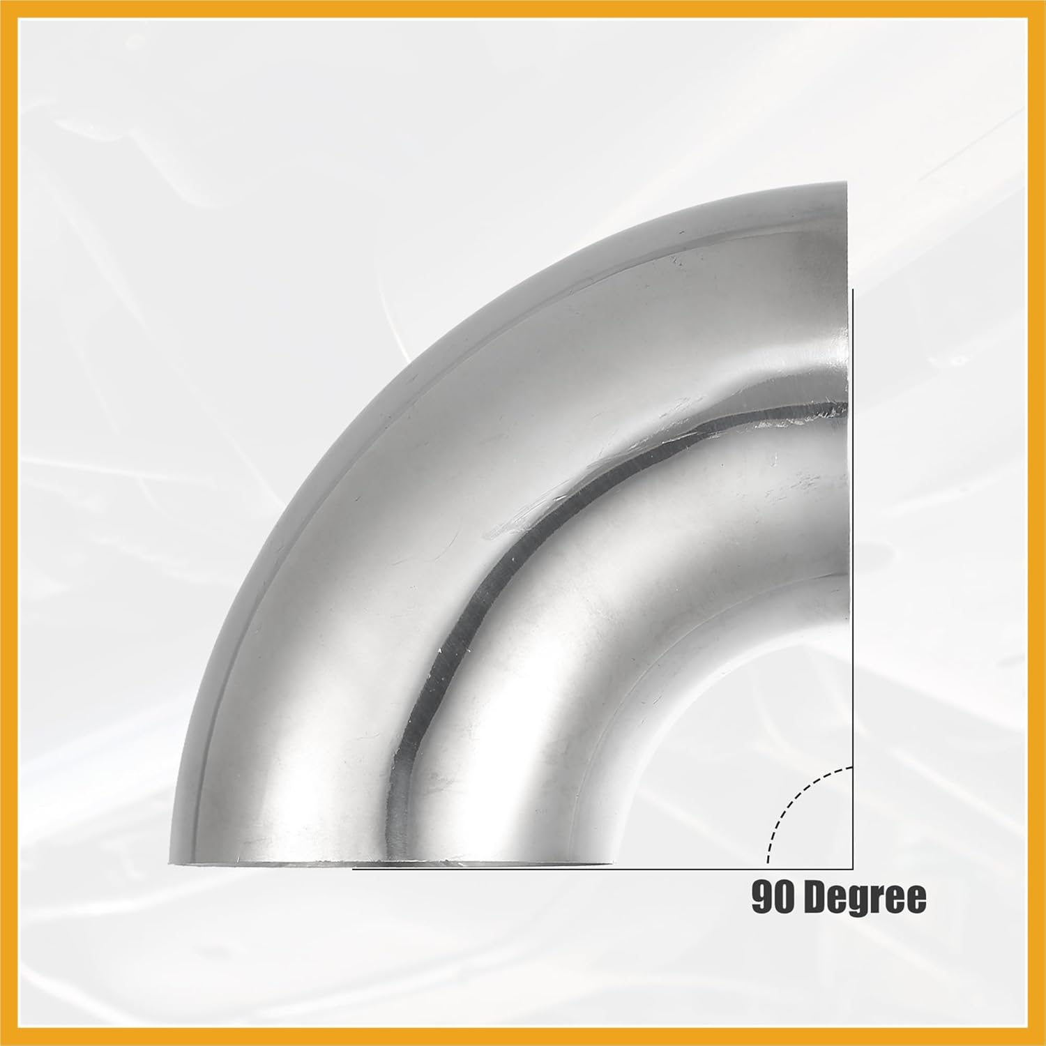 4 Pcs OD 3 Inch 90 Degree 1.2Mm Thickness Mandrel Bend Elbow SS304 Stainless Steel Bend Tube Exhaust Elbow Pipe for Car Modified Exhaust System image number 6