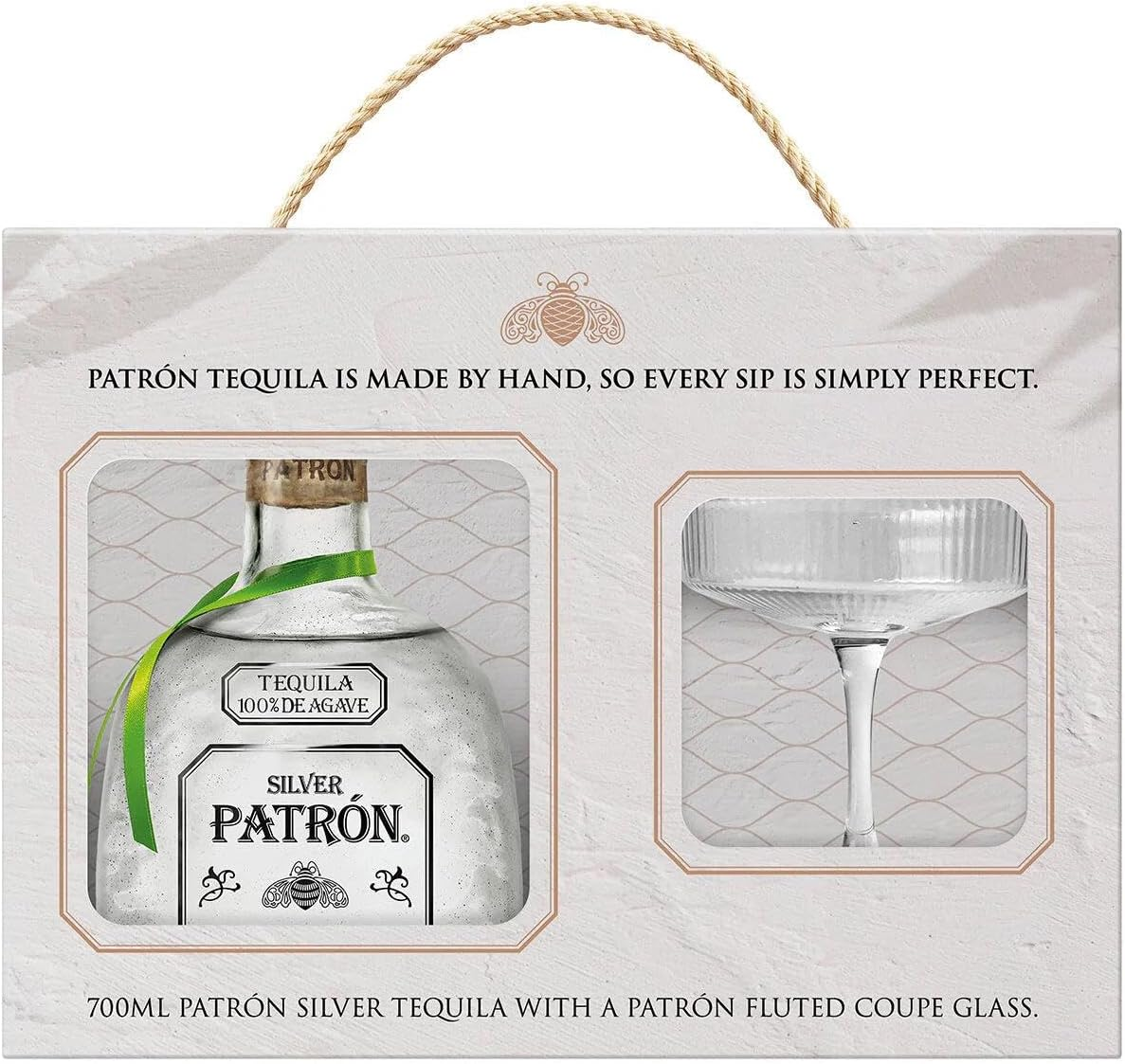 Patron Silver Tequila & Glass Coupe Gift Pack