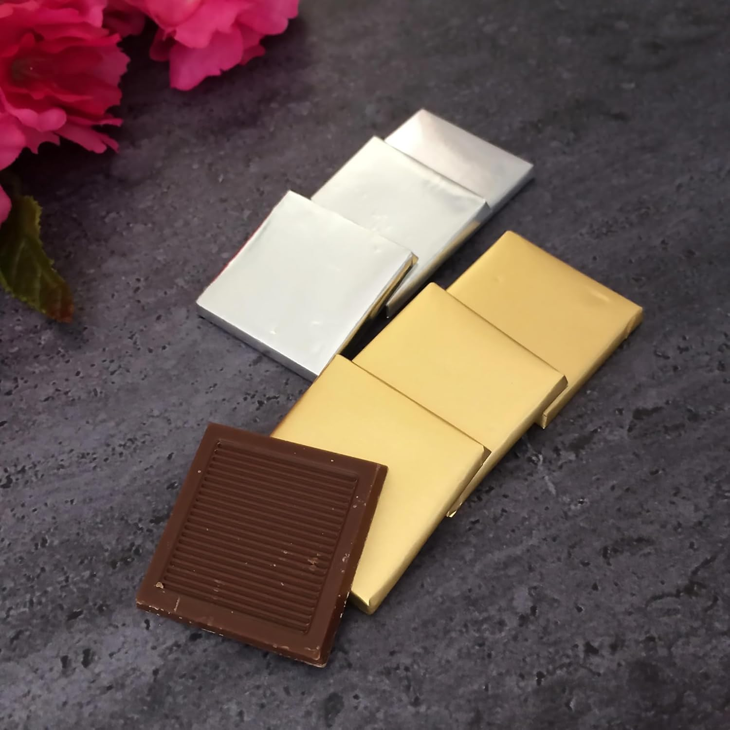 145 Pcs. Chocolate with Foil,1Kg Chocolate, Neapolitan Chocolate (Milk Chocolate - Gold Foil) image number 6
