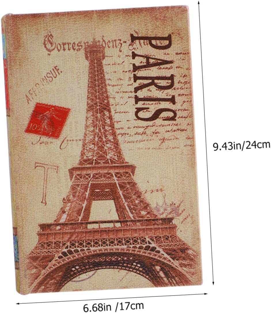 False Decorative Ornament Jewelry Keepsake Box Vintage Faux Book Model Treasure Chest Unique Home Office Decor Chic Book Shaped Storage Box for Accenting Any Room image number 2