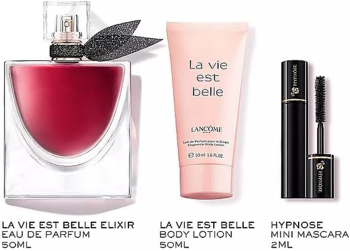 Lanc&ocirc;me La Vie Est Belle &Eacute;lixir Holiday Set - Valued at $291 - Gift Includes La Vie Est Belle &Eacute;lixir Eau De Parfum 50Ml, La Vie Est Belle Body Lotion 50Ml & Hypn&ocirc;se Mini Mascara image number 1