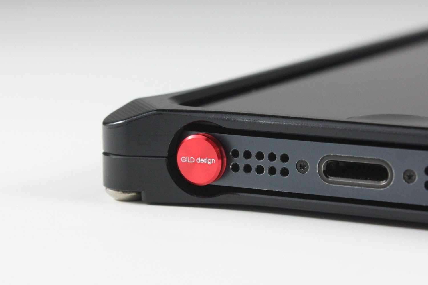 GILD Design GA-200R Machined Aluminum Earphone Jack Cover, Red image number 3