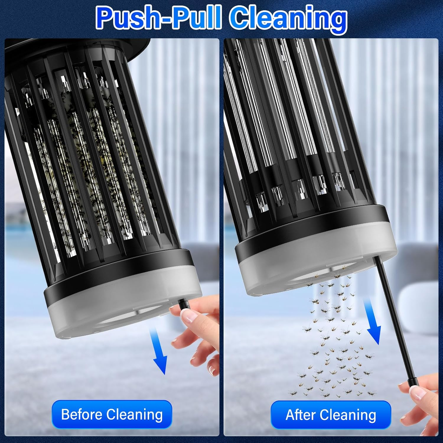 Rechargeable Fly Zapper Lamp,Palone Insect Killer Electric USB C,Bug Zapper Indoor,Portable LED Mosquito Trap,Uv DC Electric Mosquito Lamp,Practical Gifts for Outdoor Camping image number 5