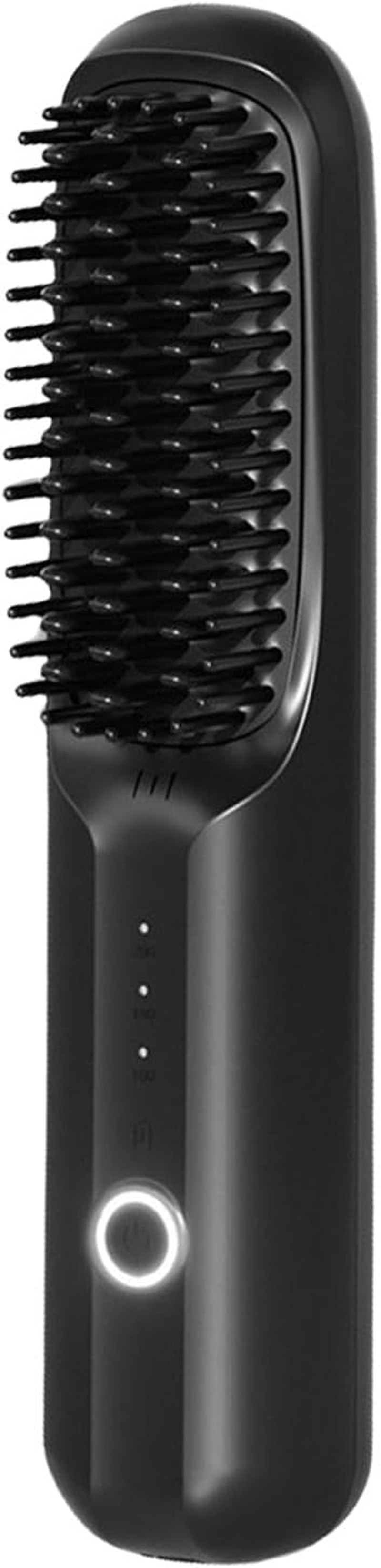Cordless Hair Straightener, Rechargeable Straightening Brush, Portable Straightening Brush for Travel, Wireless Hot Comb with 3 Temp Settings, Negative Ionic, Fast Heating Hair Styling