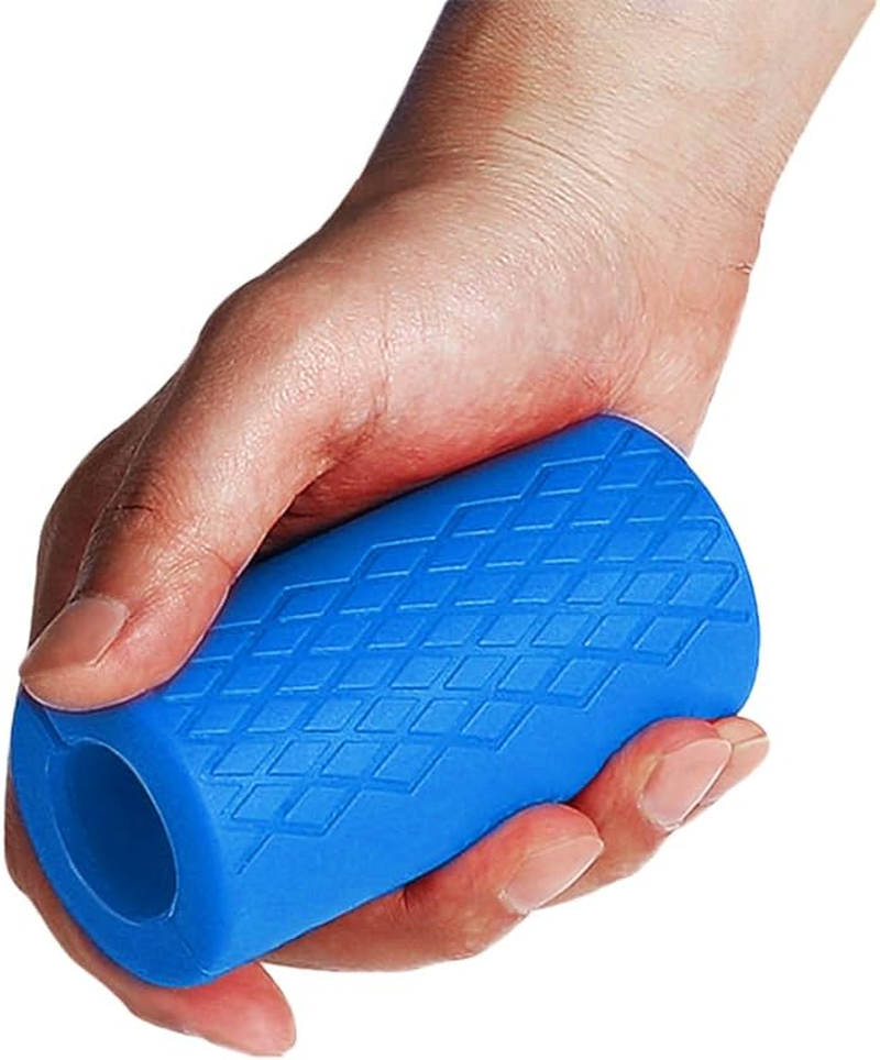 Barbell Grips,Dumbbell Grips for Hands Anti-Slip Barbell Grips for Dumbbell Adapter Barbell and Dumbbell Fat Bar Grip for Weightlifting Superior Barbell Handle Grip& Fat Bar Training - Green image number 5