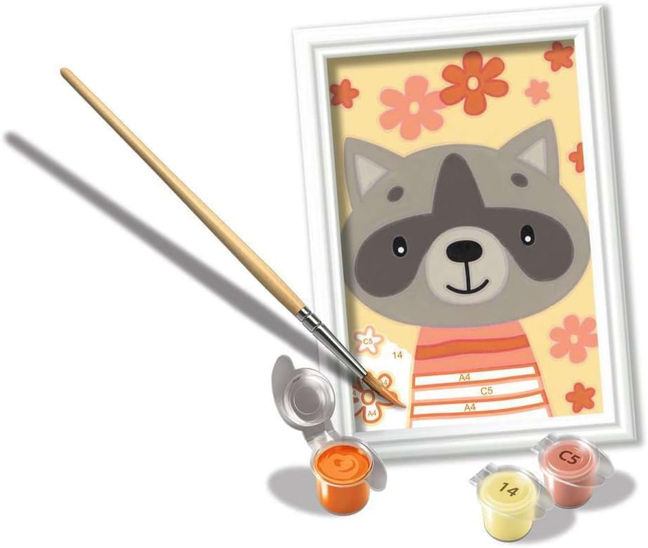 Ravensburger Malen Nach Zahlen 20288 - Lieber Waschb&auml;r - Kinder Ab 7 Jahren image number 5