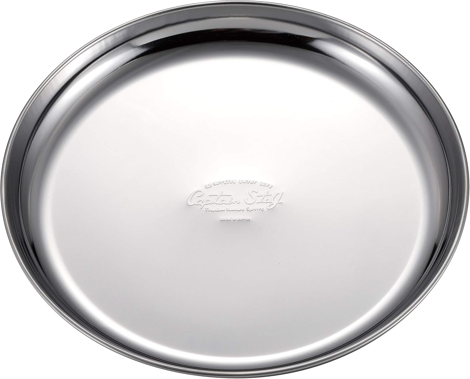 Captain Stag UZ-13316 Stainless Steel Tableware Plate, Plate, Tableware, Camping Plate, Set of 2, Silver, Made in Japan image number 3