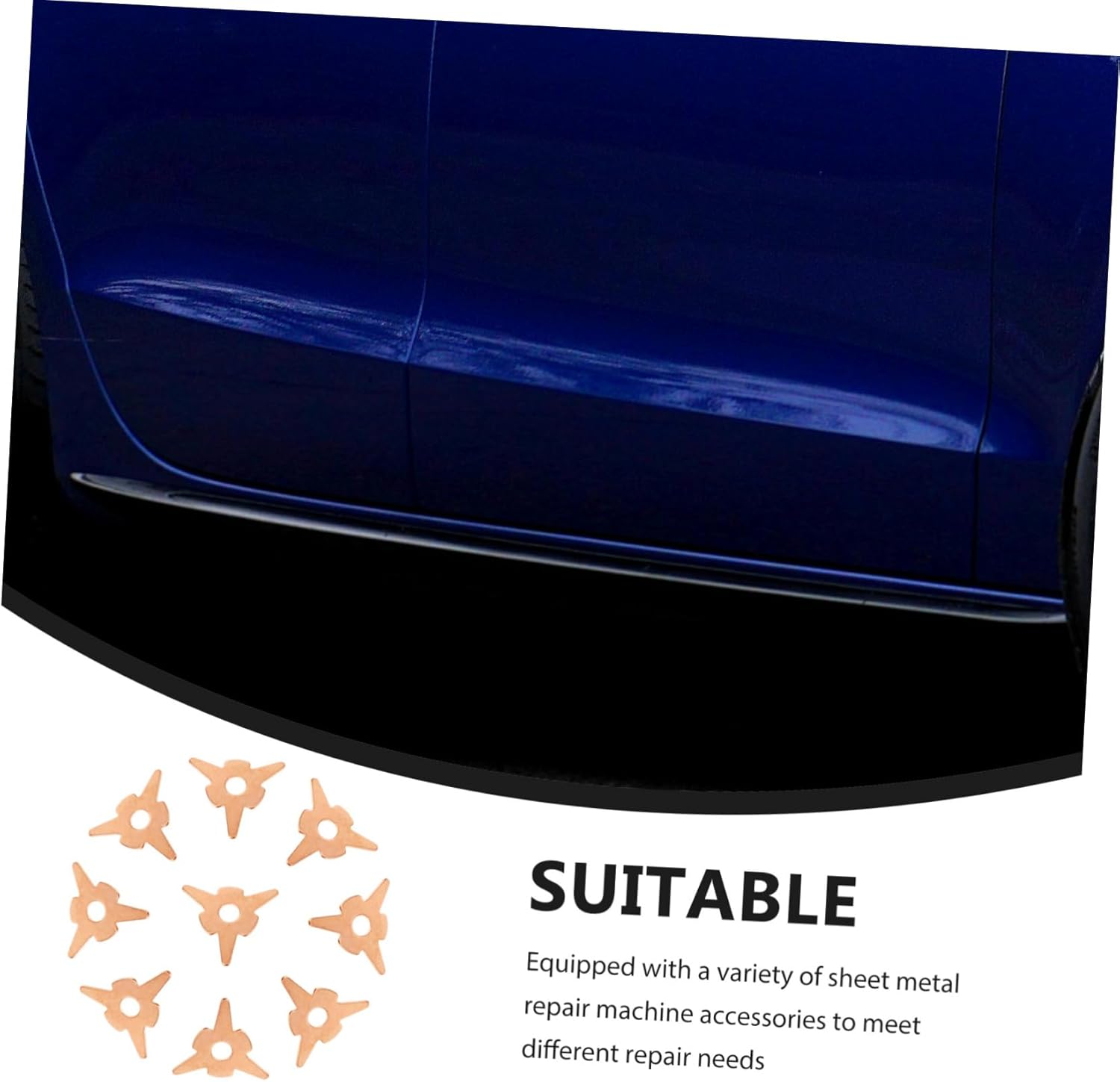 Anneome Dent Pulling Rings Washer 50Pcs Spot Welder Kit Autobody Panel Repair Tool for Car Body Dent Puller Equipment Accessories image number 3