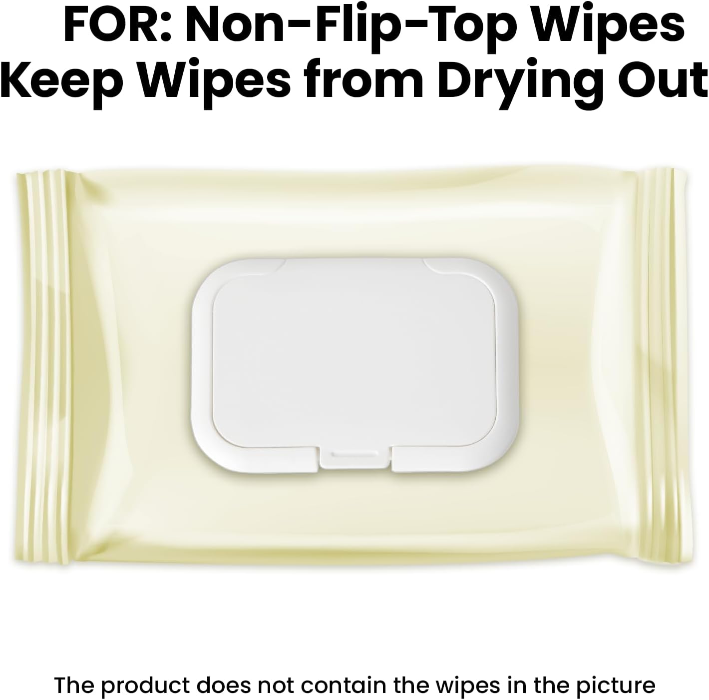 Reusable Wipes Lid for Non Flip Top Baby Wipes Refill, Reusable for over 1 Year, 2 Pcs image number 4