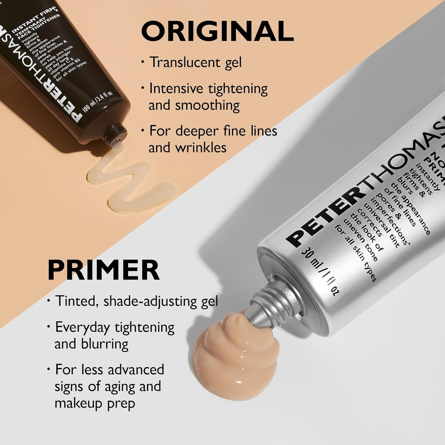 Peter Thomas Roth - Instant Firmx 2-Piece Kit: Face & Eye Primer Set, Radiant Finish, Cream Form, Grey, Temporary Skin Tightening & Smoothing image number 3
