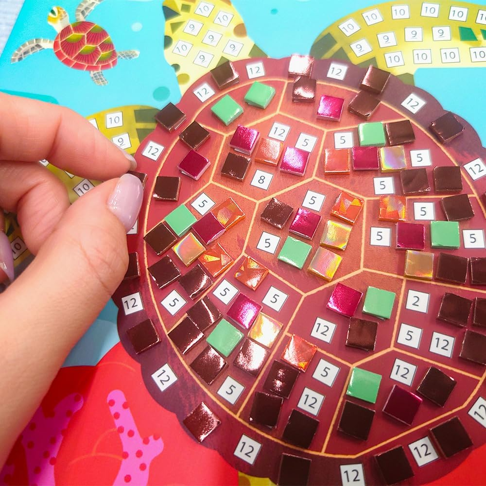 Djeco DJ09427 Caribbean Mosaic Craft Set