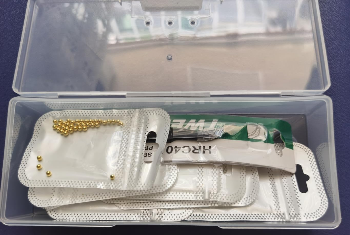 CYBERNOVA 8Packs 3D Nail Art Steel Balls Mini Beads Gold Silver Nail Charm 0.6Mm-3.0Mm Metal Steel Beads for Women DIY Nail Art Accessories with Tweezers (Gold) image number 6