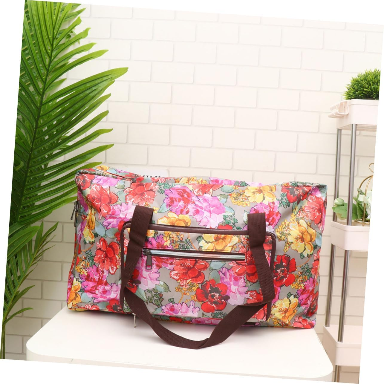 BESTYASH 1Pc Oxford Cloth Travel Tote Bag Foldable Luggage Pouch for Overnight Business Travel Lightweight and for Gym Camping and Weekend