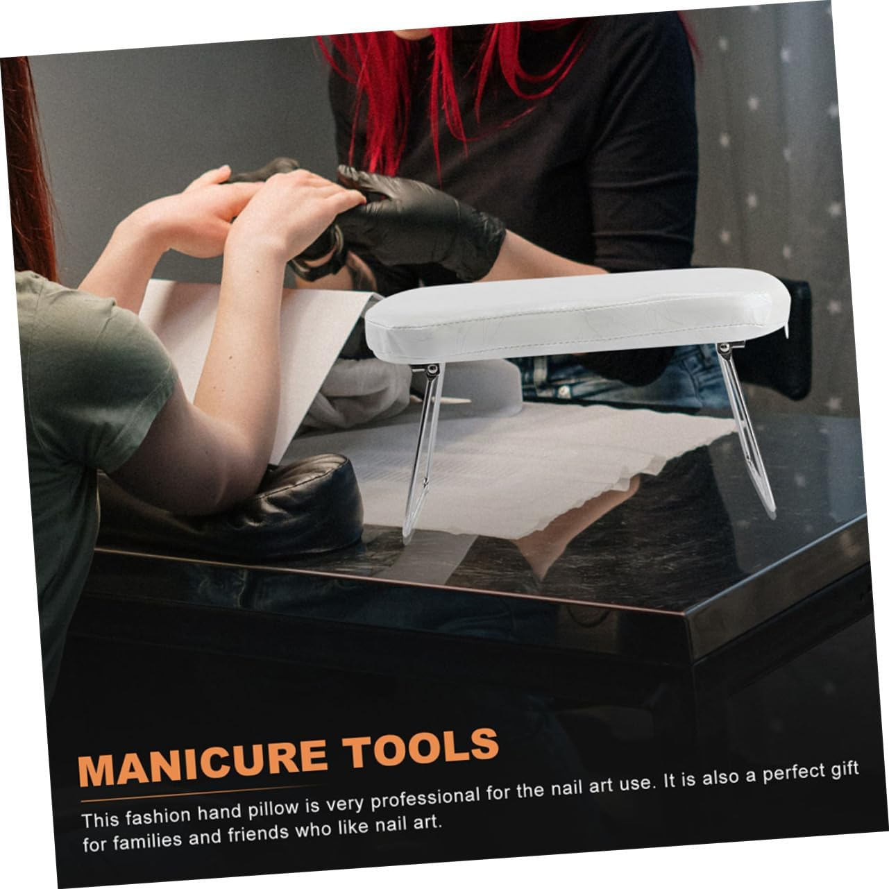 FOMIYES Nail Arm Rest Cushion Hand Rest Pillow for Manicure White Nail Salon Accessory