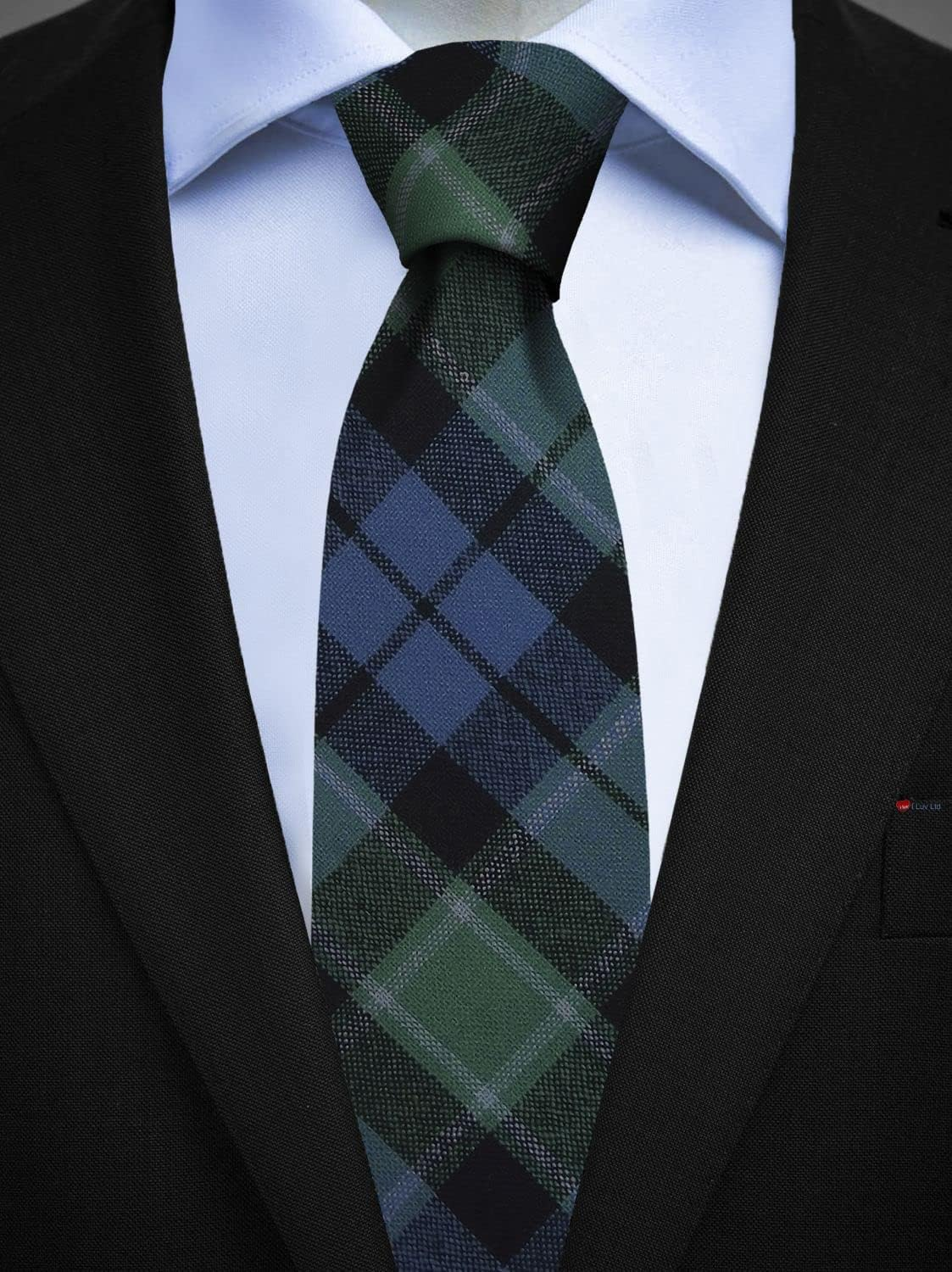 Mens All Wool Tie Woven and Made in Scotland in Graham of Menteith Ancient Tartan