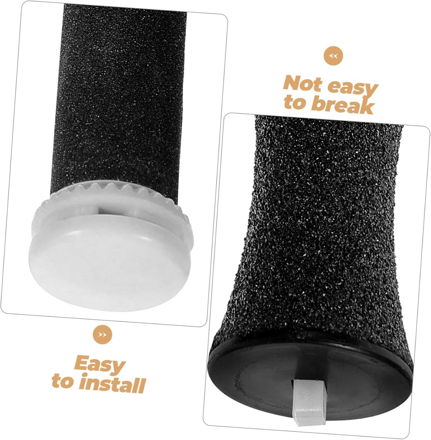 Ipetboom 4Pcs Foot File Roller Heads Replacement for Foot File Electric Pedicure Supplies