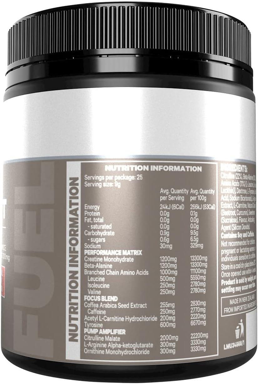 Musashi Tropical Punch Flavour Pre-Workout Blend 225 G