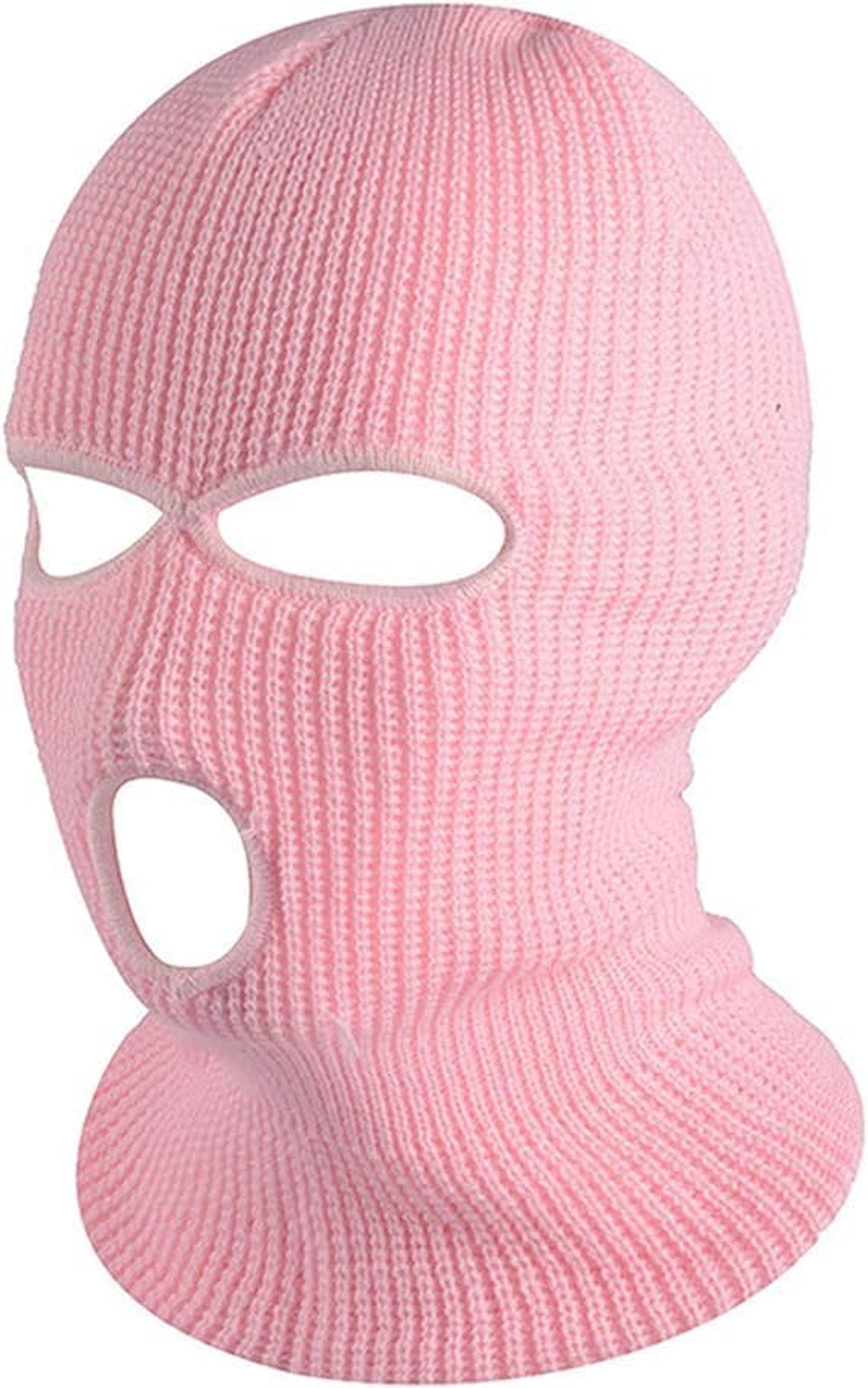 BUYUP Winter Knitted Mask, Full Face Cover Ski Scarf Mask Warm Balaclava for Adult Skiing