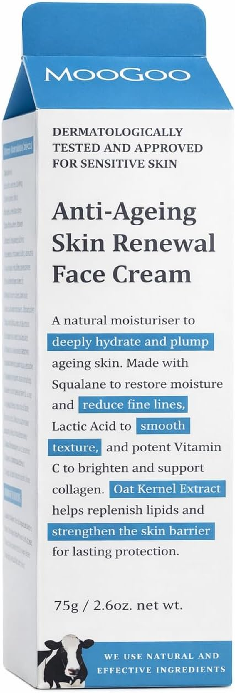 Moogoo Antioxidant Anti-Ageing Face Cream 75G image number 1