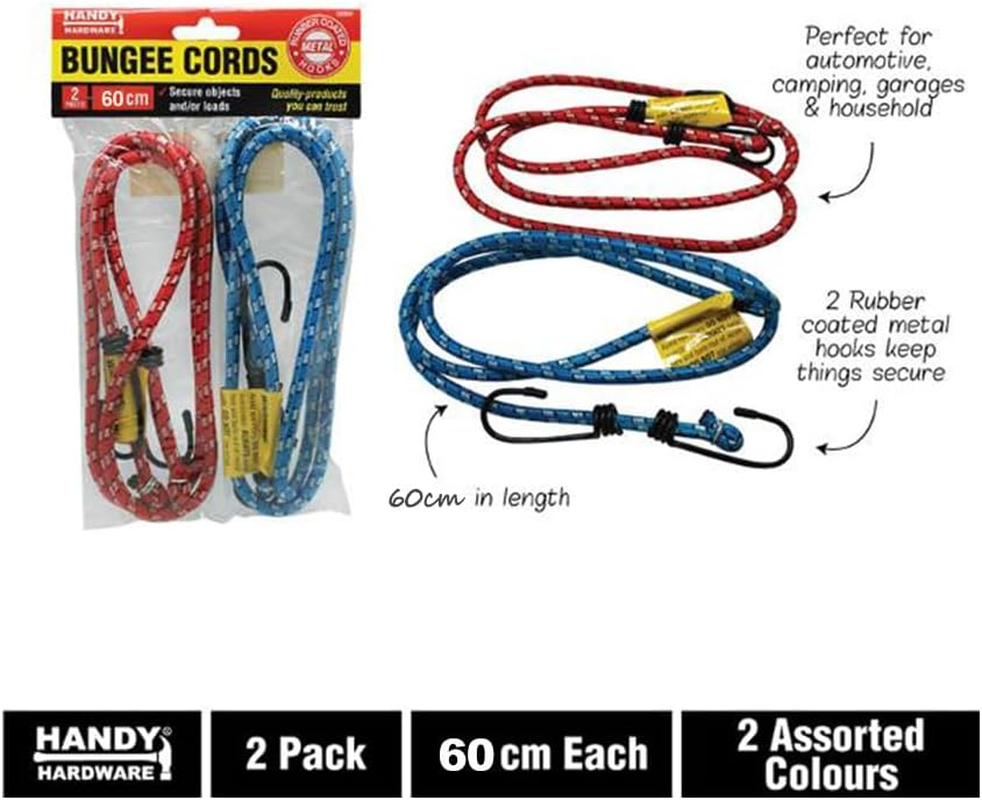 Tootoo Handy Hardware Bungee Cords Octopus Strap Heavy Duty Elastic Tie Downs Secure (60Cm) image number 2