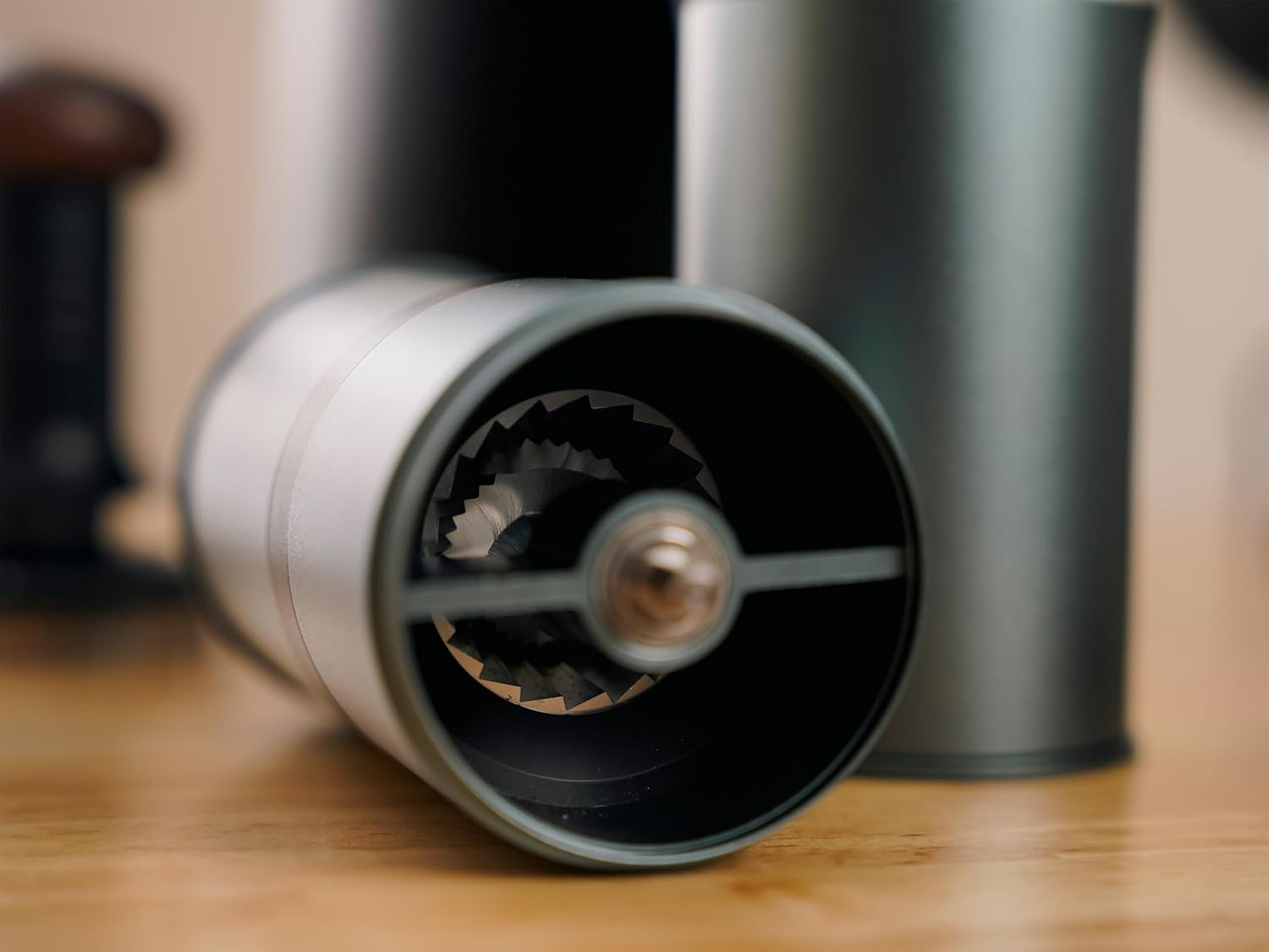 Miicoffee PT1 Portable Electric Burr Coffee Grinder V2, USB-C Rechargeable Stainless Conical Burr Grinder, Aluminum Body with Cleaning Brush Included image number 1