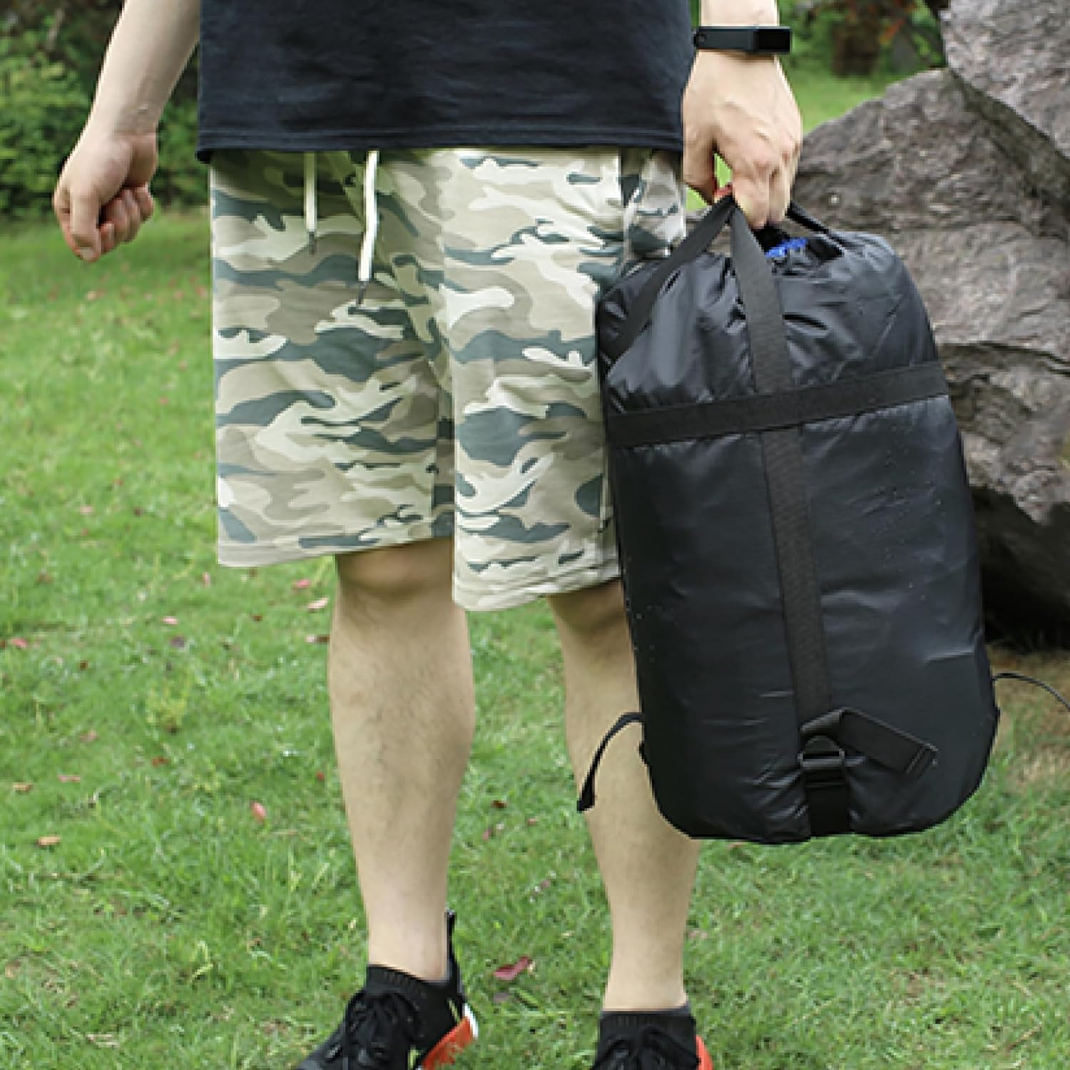 Azarxis Compression Stuff Sack Water-Resistant Ultralight Sleeping Bag Storage Bag Space Saving Gear for Traveling Camping Hiking Backpacking image number 1