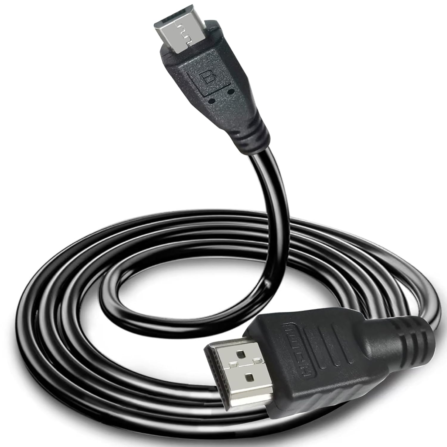 Tunghey HDMI to Micro USB Cable, HDMI Male to Micro USB Male Data Charging Cord Converter Connector Cable 1M image number 2