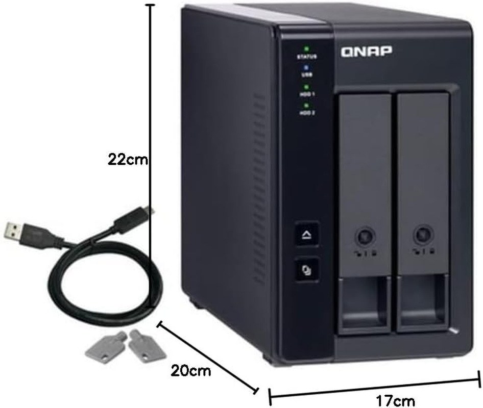 QNAP TR-002 2 Bay Desktop NAS Expansion - Optional Use as a Direct-Attached Storage Device