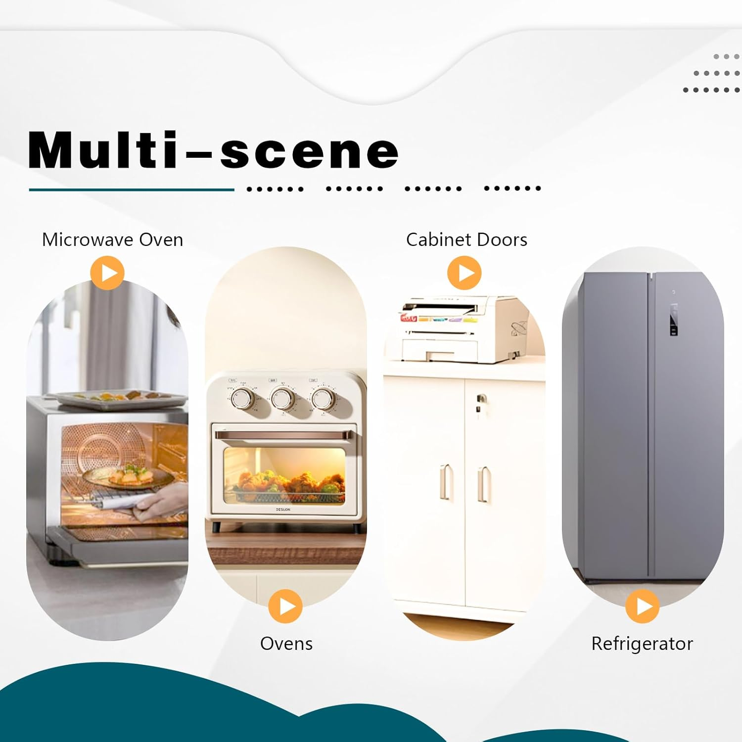 3PCS Oven Lock Child Safety, Oven Baby Proofing, Oven Child Safety Lock, Oven Safety Locks for Toddlers, Baby Safety Products, Kitchen Accessories, Kitchen Must Haves (White) image number 2