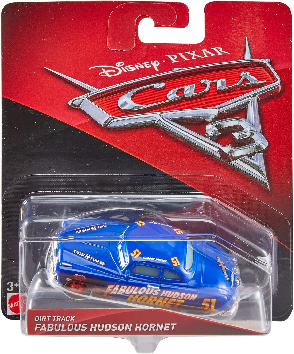 Disney Pixar Cars 3 Dirt Track Fabulous Hudson Hornet Die-Cast Vehicle image number 1