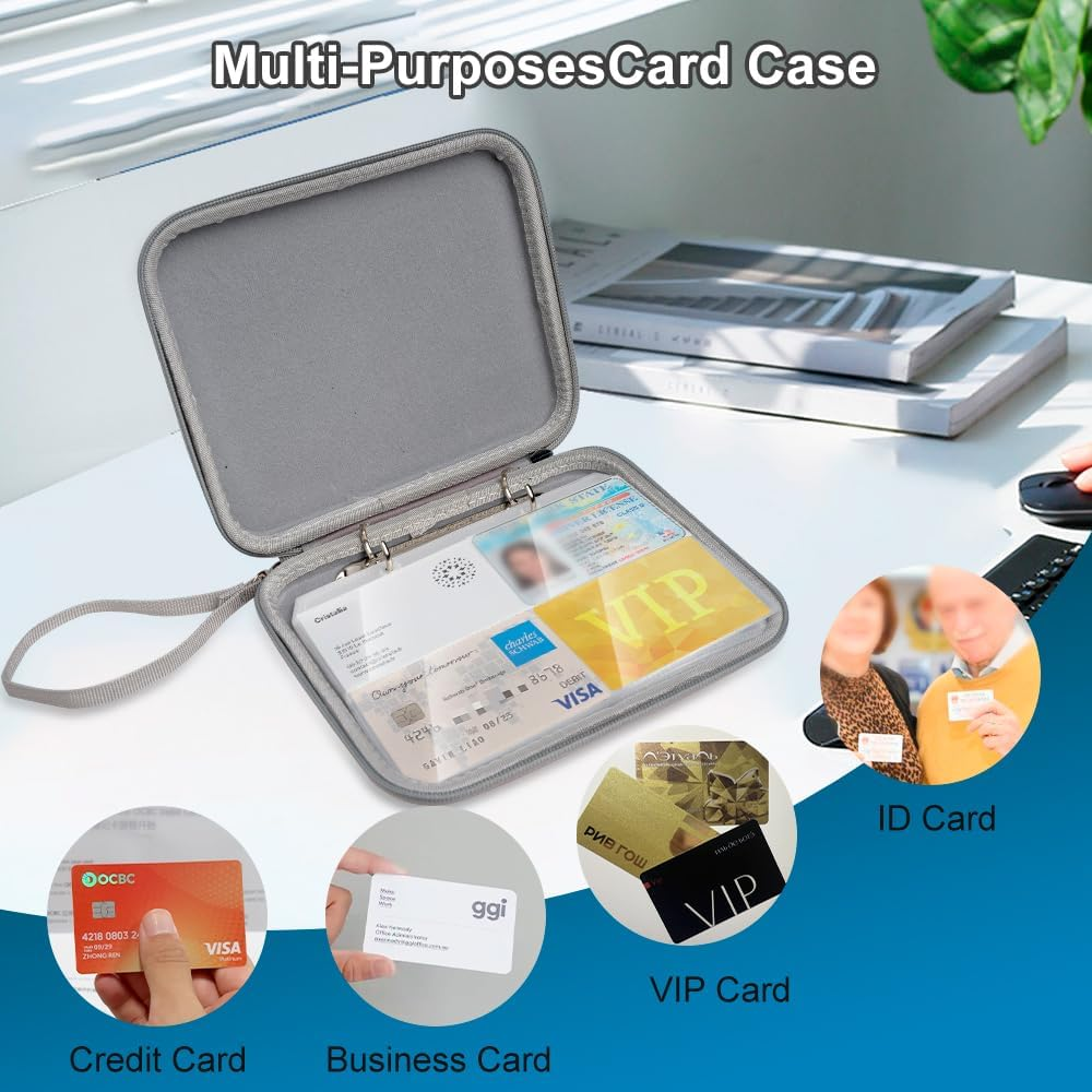 Audio Card Storage Case Compatible with Yoto, 80 Pockets Case for Mini Audiobook Cards, Portable Yoto Card Holder, Travel-Friendly Card Binder for Kids (Animals) image number 4