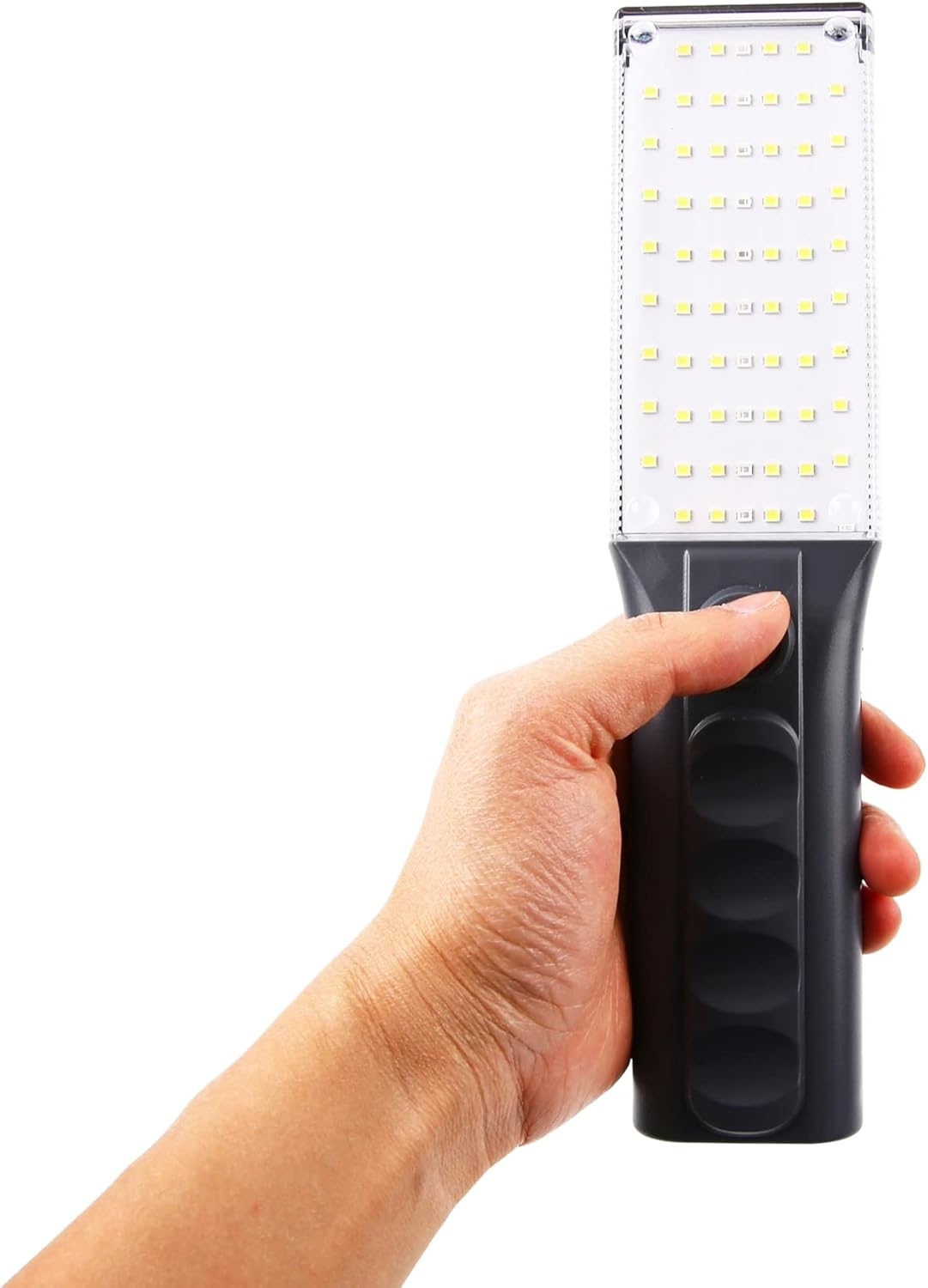 Vagocom LED Rechargeable Worklight,Cordless Battery Powered Powerful Inspection Trouble Light with White Lamp/Flash Red Light/Flash Blue Red Light,Magnet and Hook for Mechanic,Camping,Bbq,Emergency image number 4