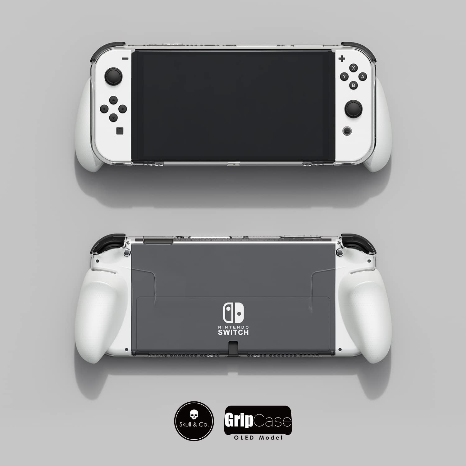 Skull & Co. Gripcase Bundle for Nintendo Switch OLED (White) image number 1