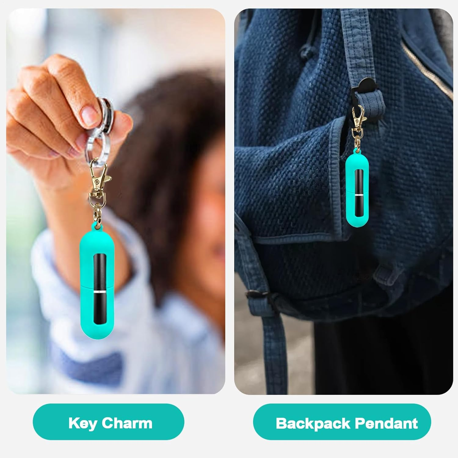 Lip Gloss Holder Keychain,Portable Silicone Pocket - Lip Holder Keychain - for Travel Purse Wallet Gym Workplace Outdoor Activities Daily Commute image number 1