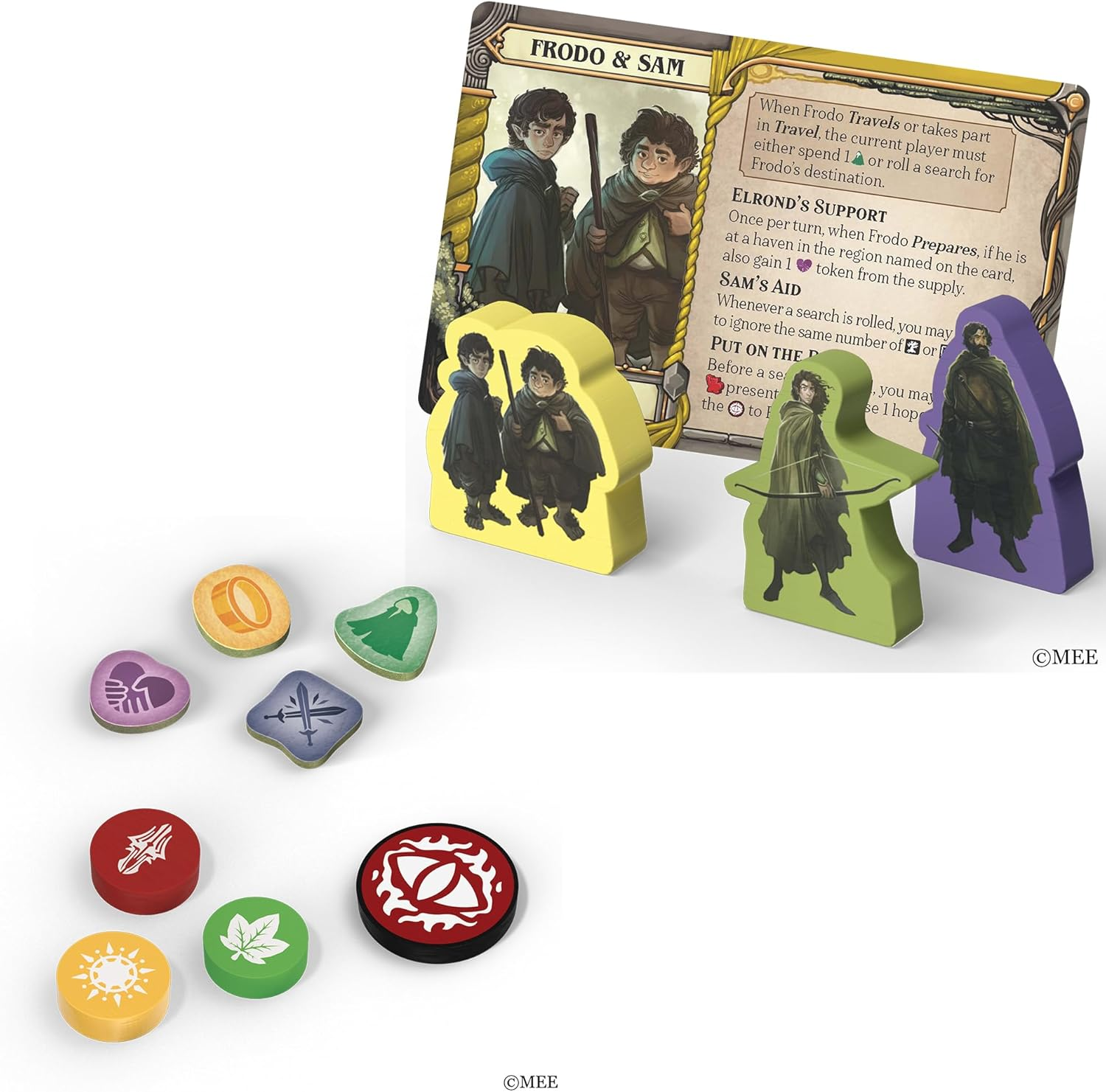Asmodee | Z-Man | the Lord of the Rings Fate of the Fellowship - a Pandemic System Game | 1-5 Players, Ages 14+ image number 2