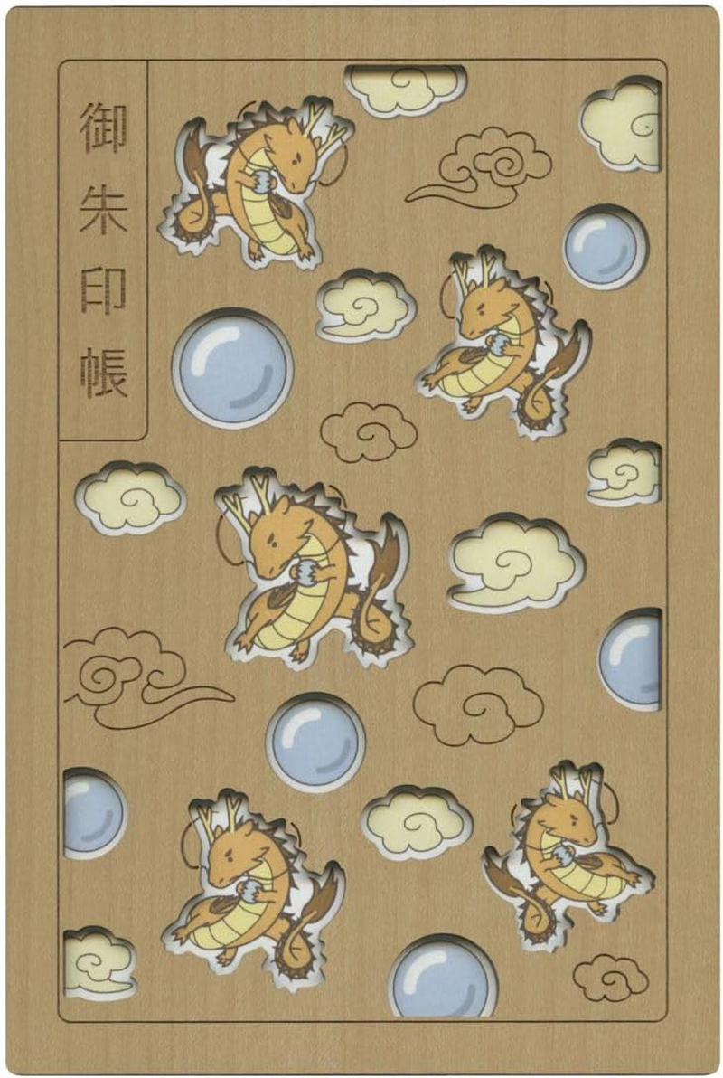 Crucial 23115TKI Goshuin Book, Gold Dragon