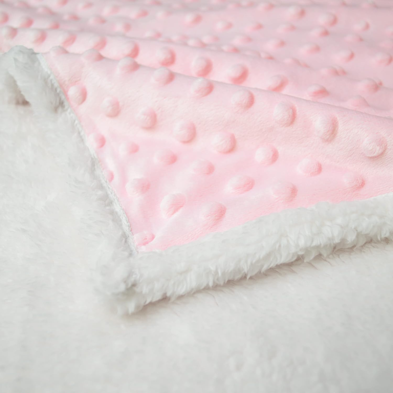 American Baby Company Heavenly Soft Chenille Sherpa Toddler Blanket, Pink, 36" X 48", for Girls - Pink image number 5