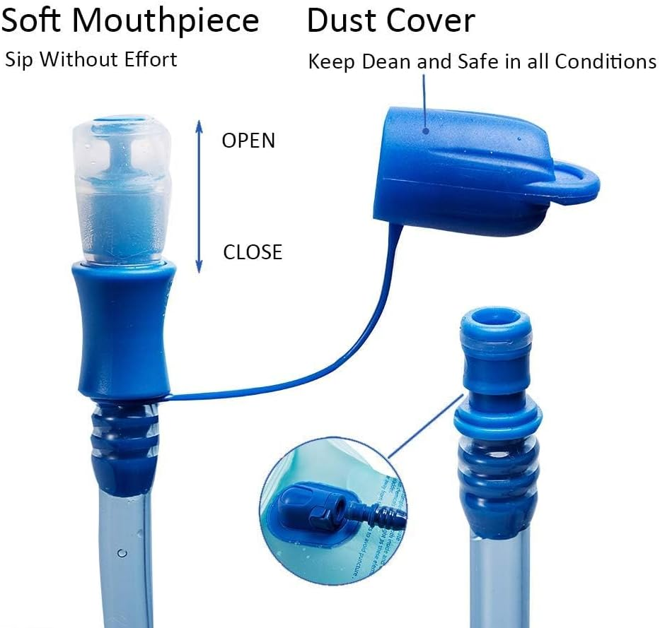 Hydration Bladder, 2L Water Reservoir, Replacement Water Bladder BPA Free, Leak Proof Hydration Pack for Running Cycling Hiking Camping Climbing image number 2