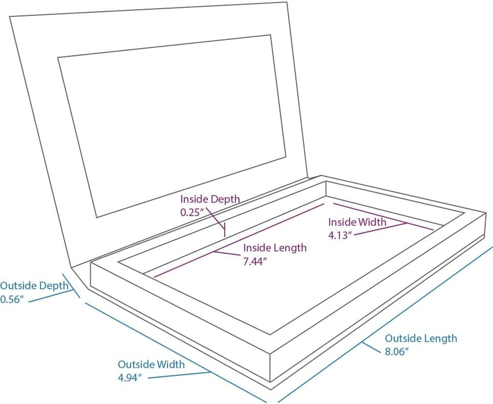 (Z Pallet - Large Black) - Z Palette Empty Magnetic Customizable Makeup Palette Large, Black, 1 Ea image number 6