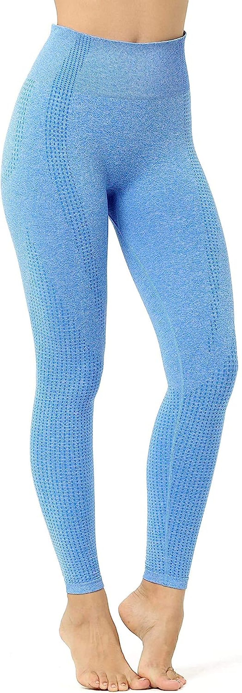 Aoxjox Women'S High Waist Workout Gym Vital Seamless Leggings Yoga Pants