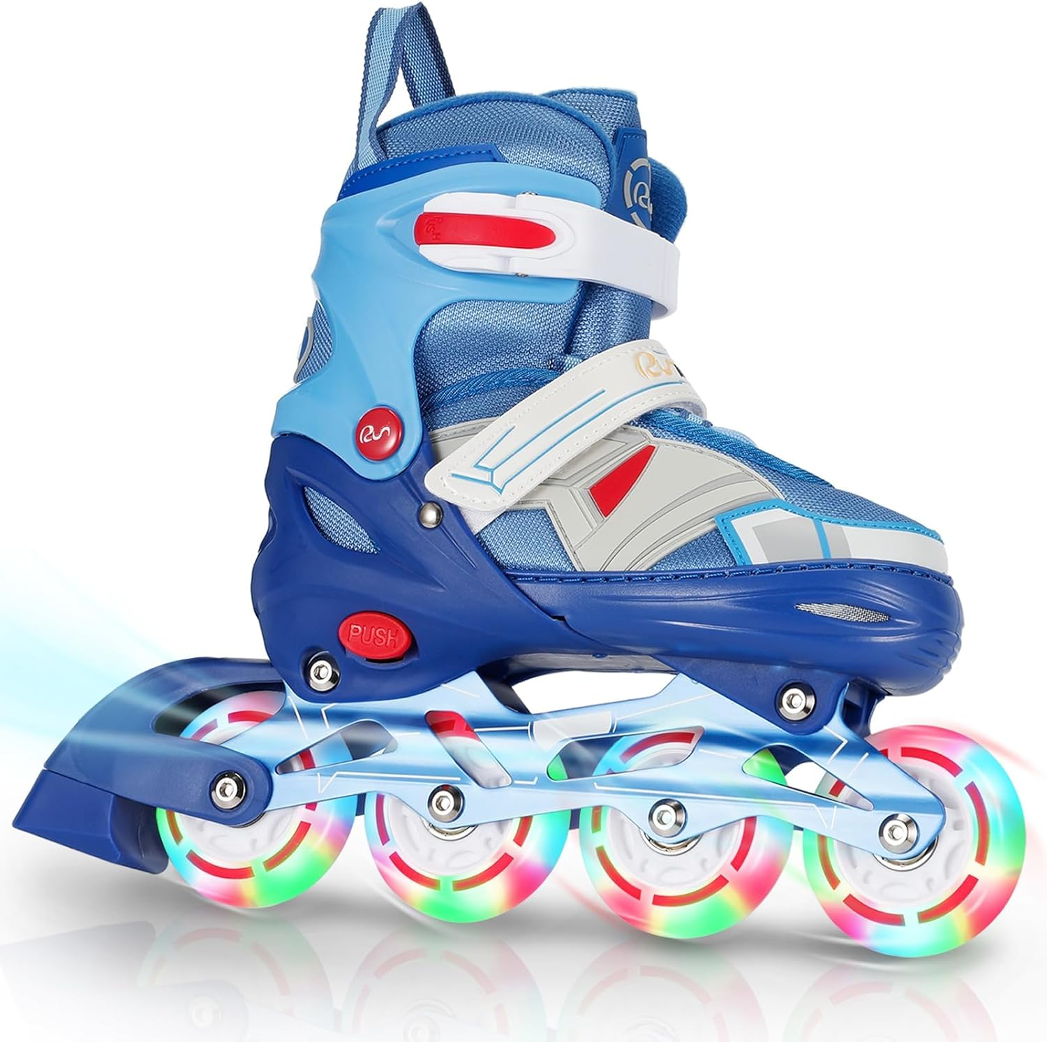 Adjustable Inline Skates for Kids and Adults with Full Light up Wheels &ndash; Outdoor Roller Blades, Roller Skates for Girls and Boys, Men and Adult Women