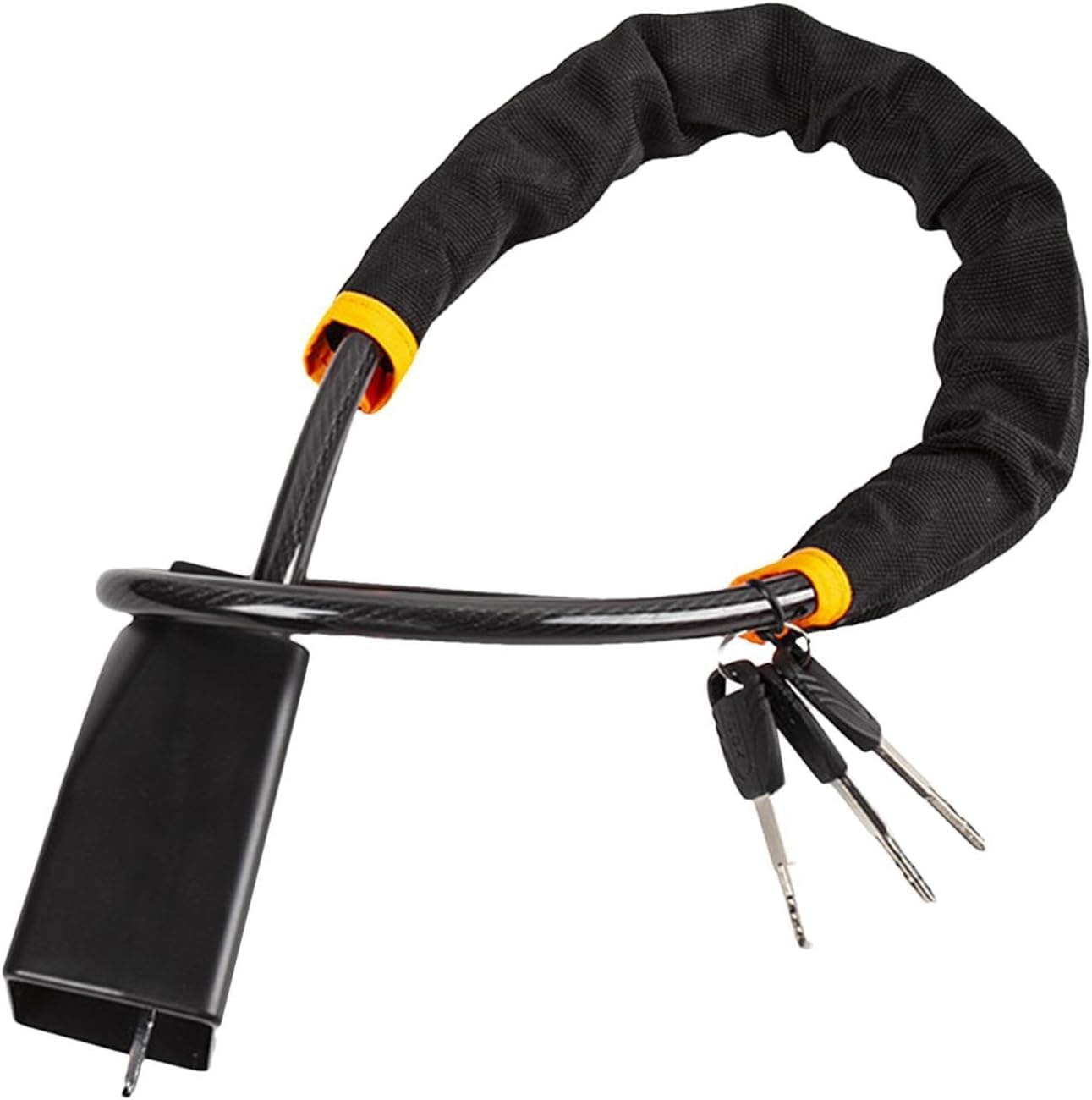 Car Steering Wheel Lock with 3 Keys &ndash; Anti-Theft Device &ndash; Universal Fit for Most Cars, Suvs & Vans &ndash; Adjustable Seat Belt Buckle Lock &ndash; High Security Vehicle Protection, Durable Car Accessory (Black) image number 3